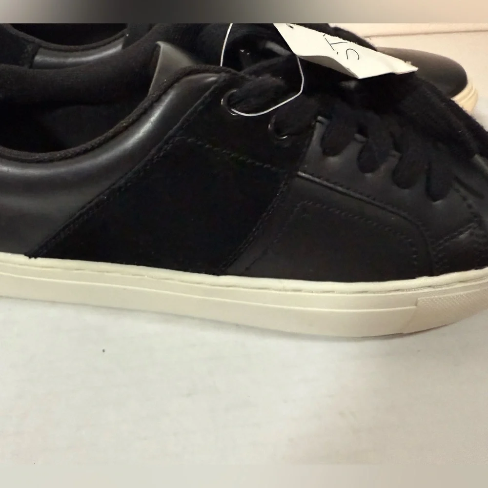 Stylus Men's Saunter Suede Trim Sneakers Black Size 8